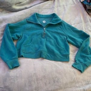 Lululemon scuba oversized funnel-neck half zip